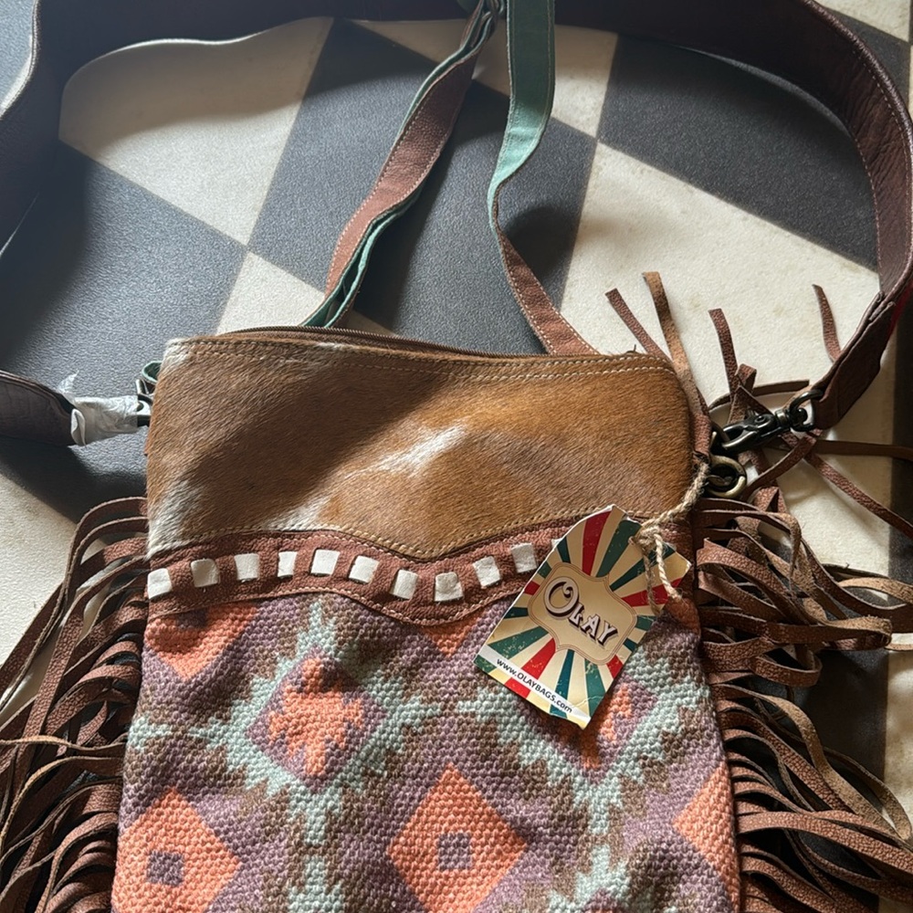 Pastel Aztec crossbody by Olay